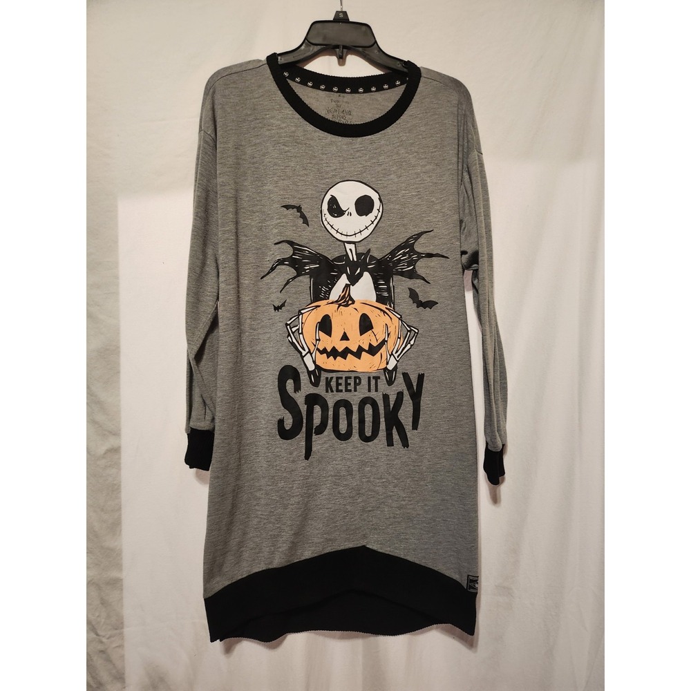 The Nightmare Before Christmas~Long Sleeve Tunic Shirt~M 8-10~Keep it Spooky